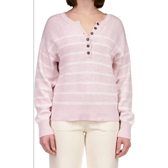 SANCTUARY Sweater Size XXS NEW Casual and Chill Sweater Lavender Purple Stripe - Picture 1 of 6